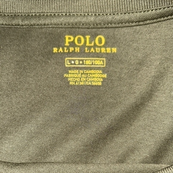 Polo Ralph Lauren Men’s Classic Fit Green Long-Sleeve Shirt Size Large - Picture 4 of 4